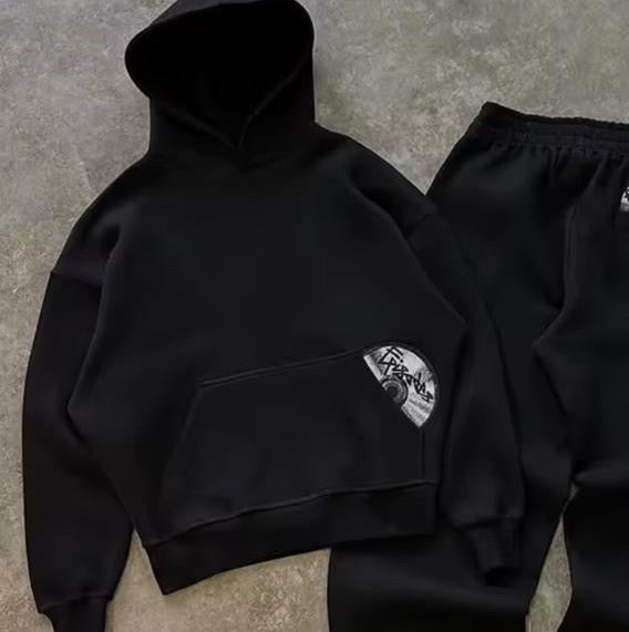 Sweat à Capuche Noir