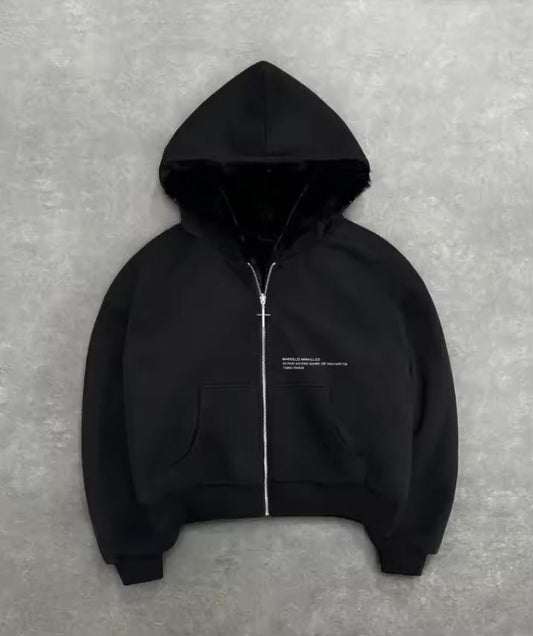 Veste à Capuche Noire