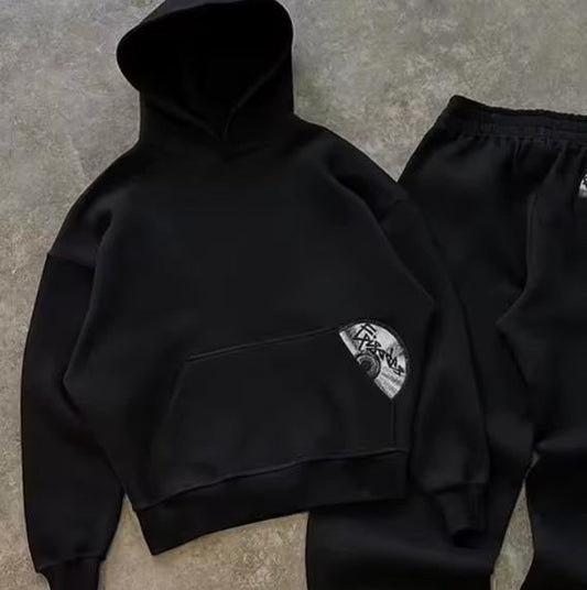 Sweat à Capuche Noir